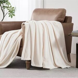 Lauren Ralph Lauren Cream Micromink Blanket